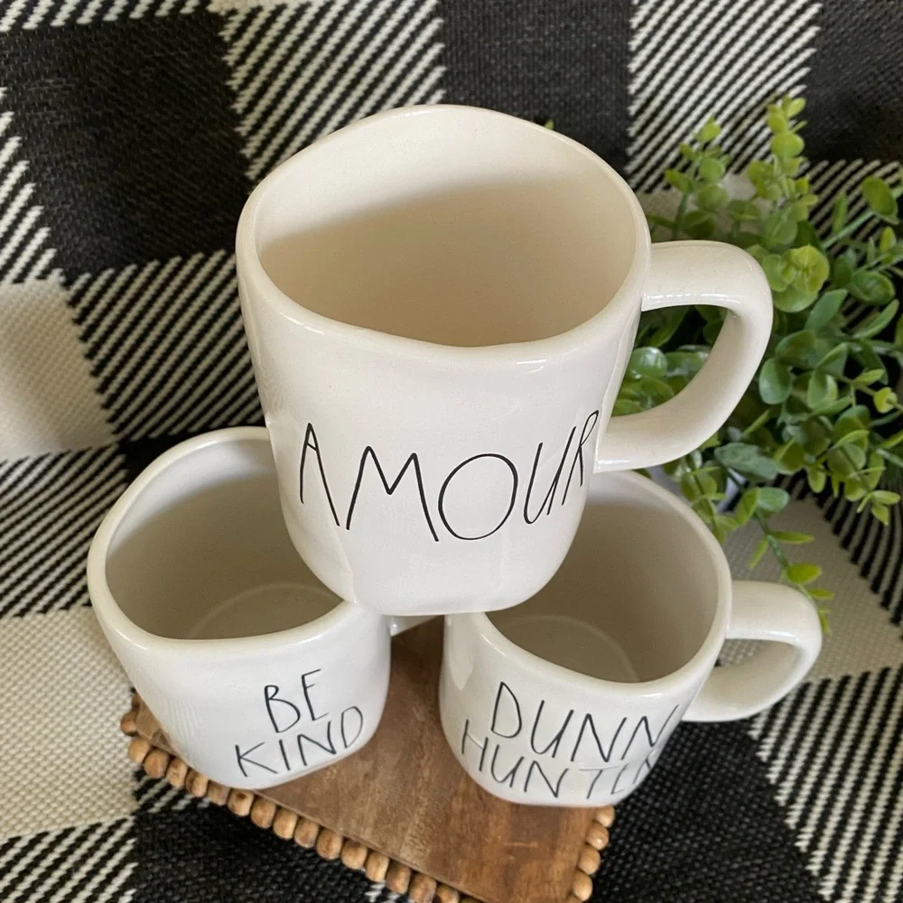 3 Rae Dunn Mugs - Picture 2 of 4